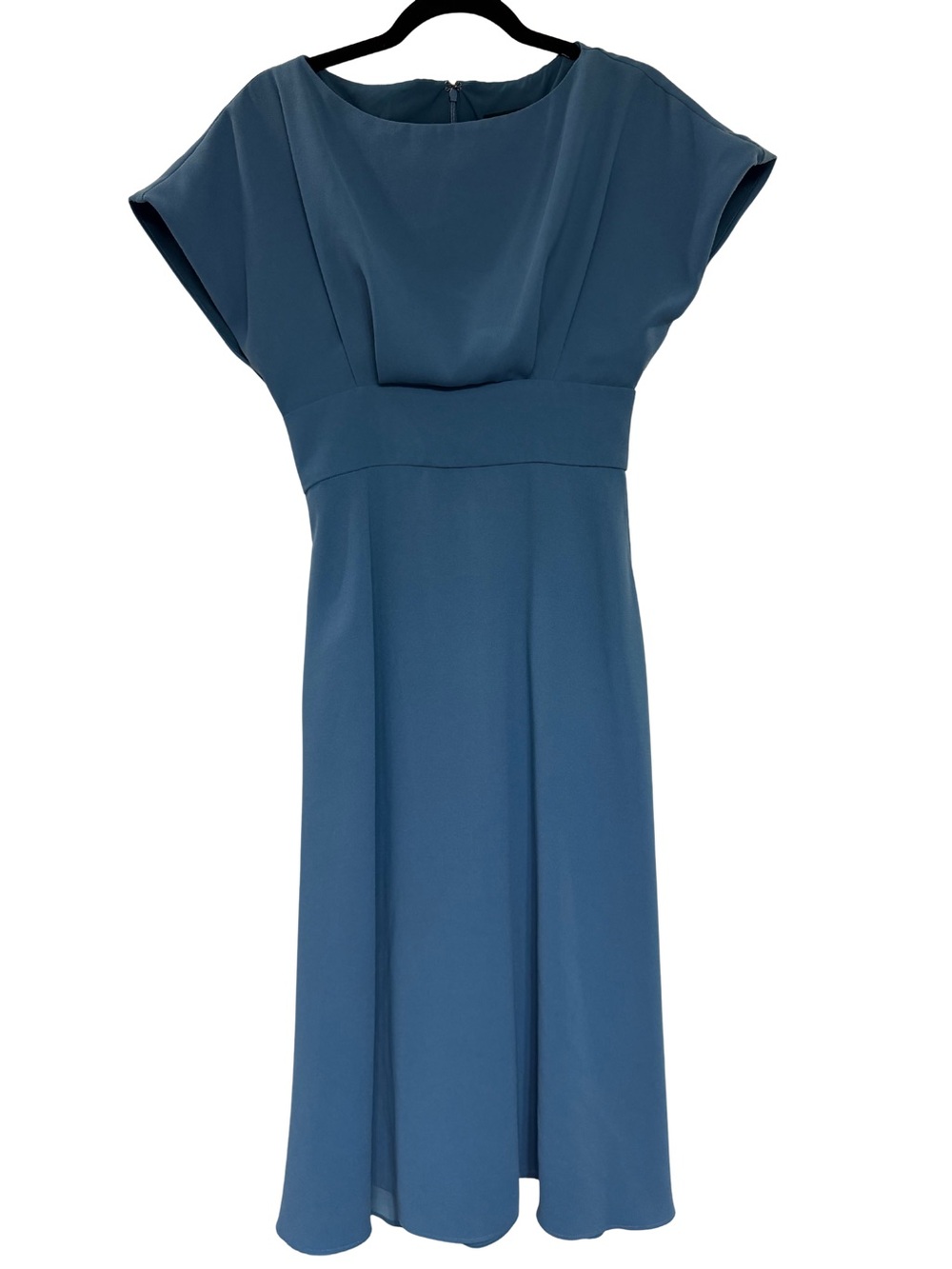 Alexia Admor Lottie Dolman Sleeve Midi Dress Pockets Halogen Blue Size 2